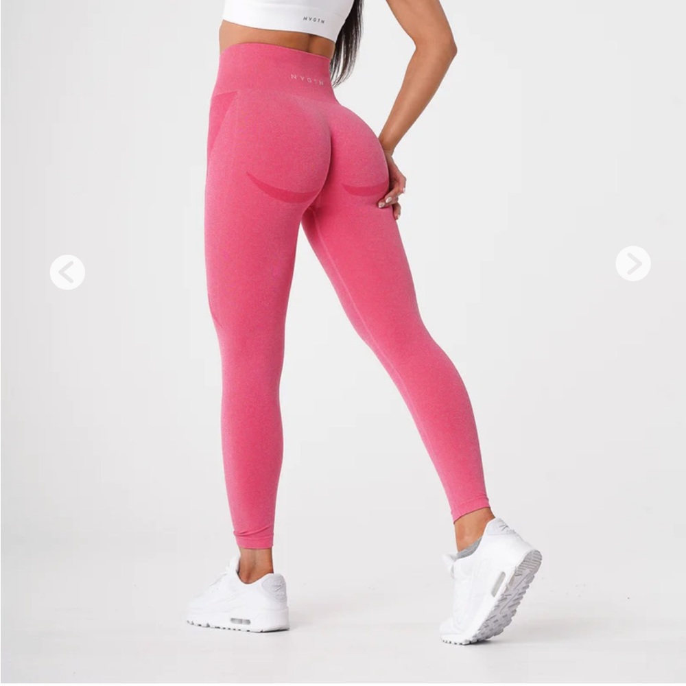 NVGTN size Medium hot pink contour leggings.
